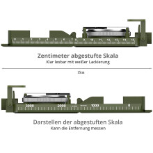 Busolă în stil militar de calitate profesională, busolă tactică militară pentru navigare în supraviețuire și activități în aer liber, cu