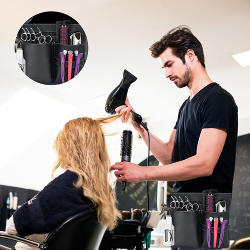 Τσάντα μέσης για κομμωτήριο με ρυθμιζόμενη ζώνη, λειτουργία πολλαπλών τσεπών για 1
