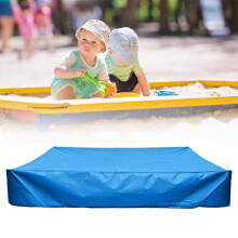 Sandbox Protector Cover Durable Oxford Fabric Waterproof PVC Layer Easy To Install Secure Drawstring Foldable Compact Storage Kids Outdoor Safety