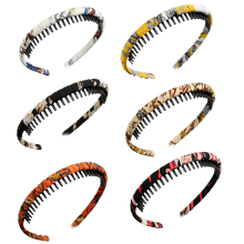 Tiaras de cabelo atraentes, superfície de tecido acetinado com toque confortável, tamanho único, acessórios de cabelo versáteis (6 peças)
