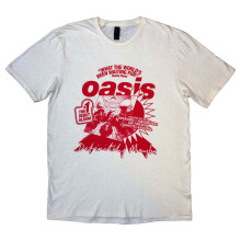 (S, Beige) Oasis What The Worlds Been Waiting For T Shirt