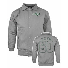 (Small) New Era Long Sleeve Zip Jacket (Mens Grey)