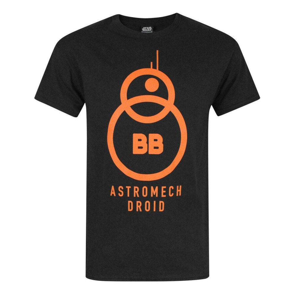 Star Wars (Medium) Short Sleeved T-Shirt (Mens Black)