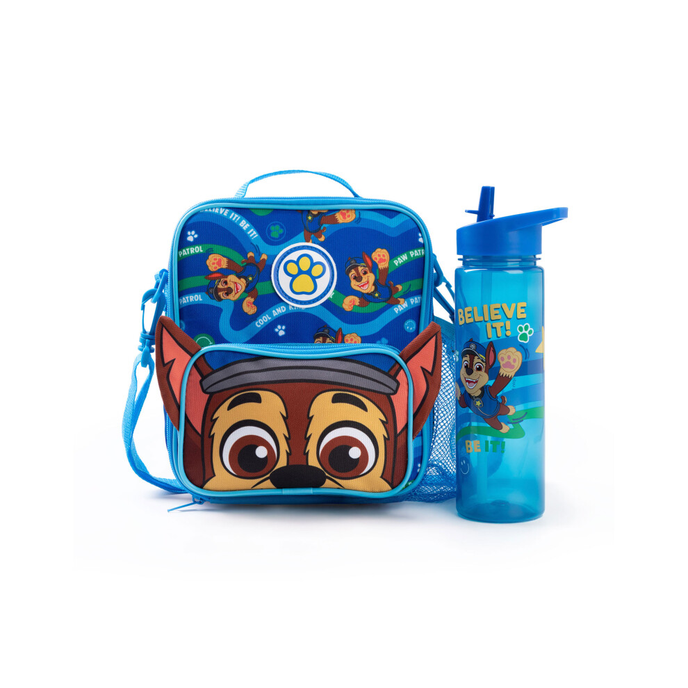 Paw Patrol Lunch Bag And Bottle Set (Boys ) Blue