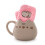 Pusheen Mug and Sock Gift Set (Womens Brown) 1