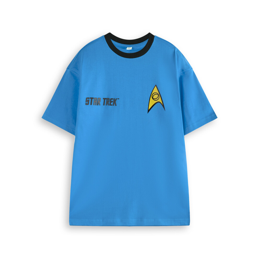 Star Trek (Xx-Large) Short Sleeved T-Shirt (Mens Blue)
