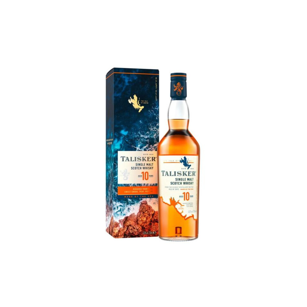 Talisker 10 Years Old Single Malt Scotch Whisky, 70Cl