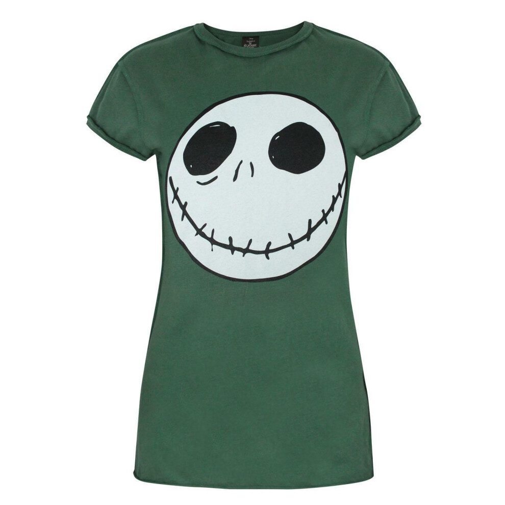 Disney (Large) The Nightmare Before Christmas Short Sleeved T-Shirt (Womens Green)