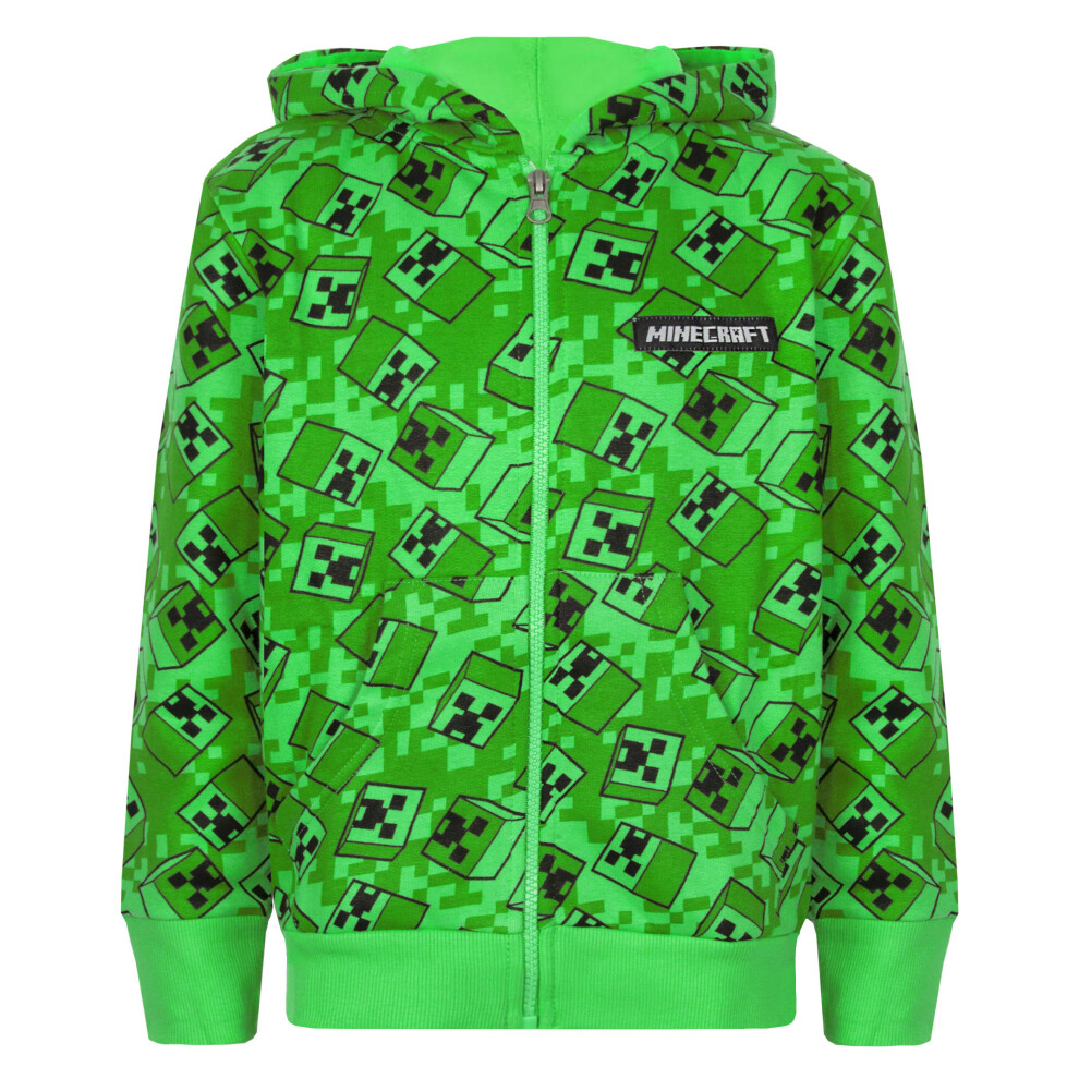 Minecraft Hoodie (Boys ) Green