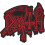 Death Woven Patch Logo Cut Out new Official Red 1