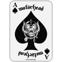 Motorhead Patch Ace of Spades Card Official New Cotton Sew On 10cm x 7cm