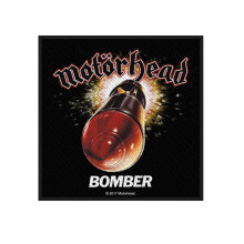 Motorhead Patch Bomber Band Logo Official New Black Cotton Sew On 10cm x 10cm