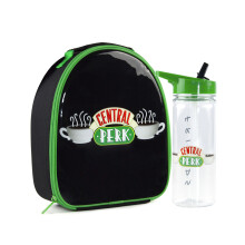 Friends Lunch Bag and Bottle Set (Unisex Kids Black)