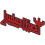Judas Priest Woven Patch Logo Cut Out new Official Red 1