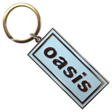 Oasis Logo Sky Blue Band Logo Keyring Keychain