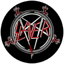 Slayer Pentagram Band Logo Circular Back Patch