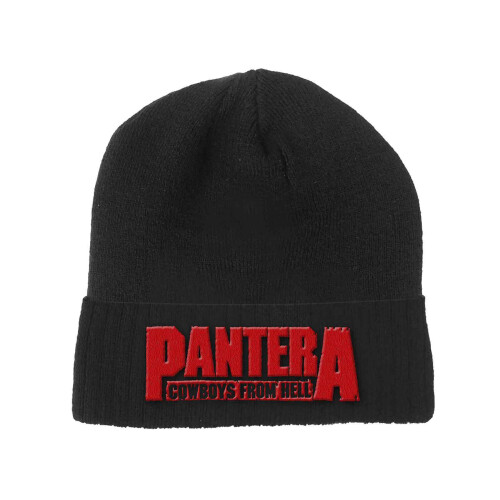 Pantera Beanie Hat Cowboys from Hell Band Logo new Official Black Unisex