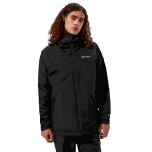 (L, Black/Black) Berghaus Mens 2026 Deluge Pro 3.0 Hydroshell Waterproof Insulated Jacket
