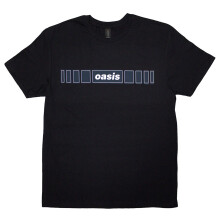 (Black, XX-Large) Oasis T-Shirt: Horizontal Bars Logo (Black)