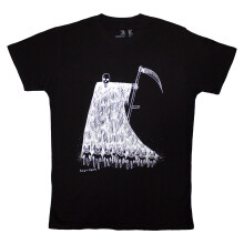 (Black, Large) Radiohead Organic T-Shirt: Grim Reaper (Black)