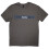 Oasis (Grey, Medium) Oasis T-Shirt: Horizontal Bars Logo (Charcoal Grey) 1