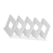 PP Buchorganizer Aktenordner - Weiß, 4 Fächer, 35x15x14,5cm