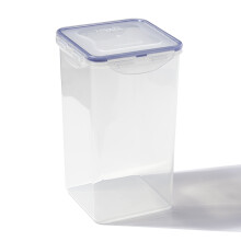 Lock & Lock Square Storage Container, 4 L - Clear/Blue