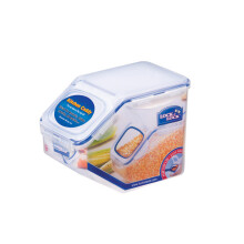 Lock & Lock Kitchen Caddy with FlipTop Lid  - Clear/Blue, 5 L