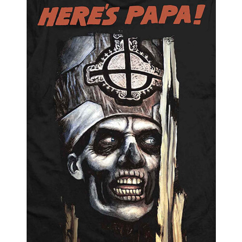 Ghost Ghost 'Here's Papa Nun' (Black) T-Shirt (Medium) 1