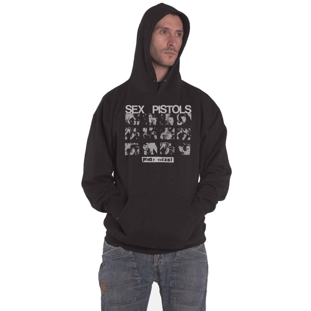 The Sex Pistols (Xl, ) Pretty Vacant Hoodie Black