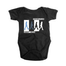 (X Large (12 -18 months), Black) The Beatles Abbey Road Crossing Colours Baby Grow