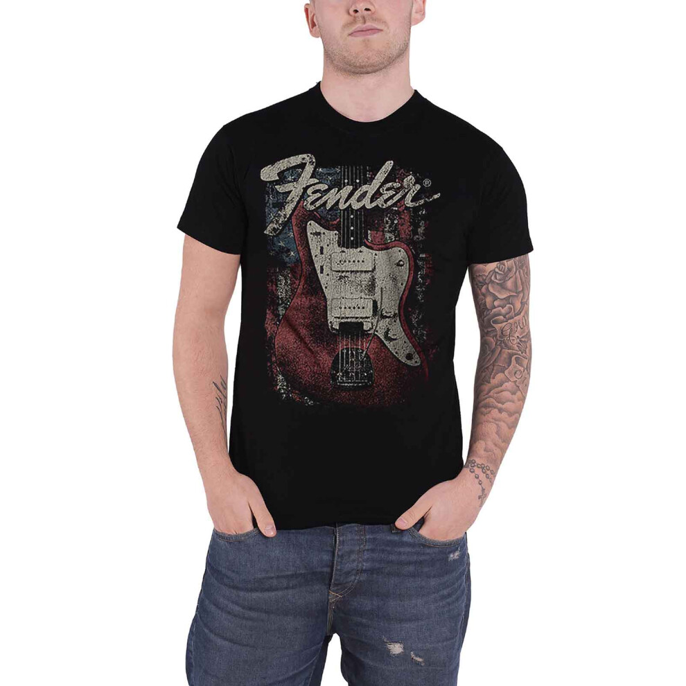 Fender Unisex T-Shirt: Distressed Guitar (X-Large) - Clothing