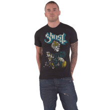 (S, Black) Ghost Papa Of The World T Shirt