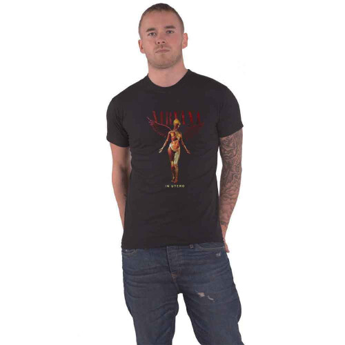 Nirvana In Utero T-Shirt, Unisex, Extra Large, Black