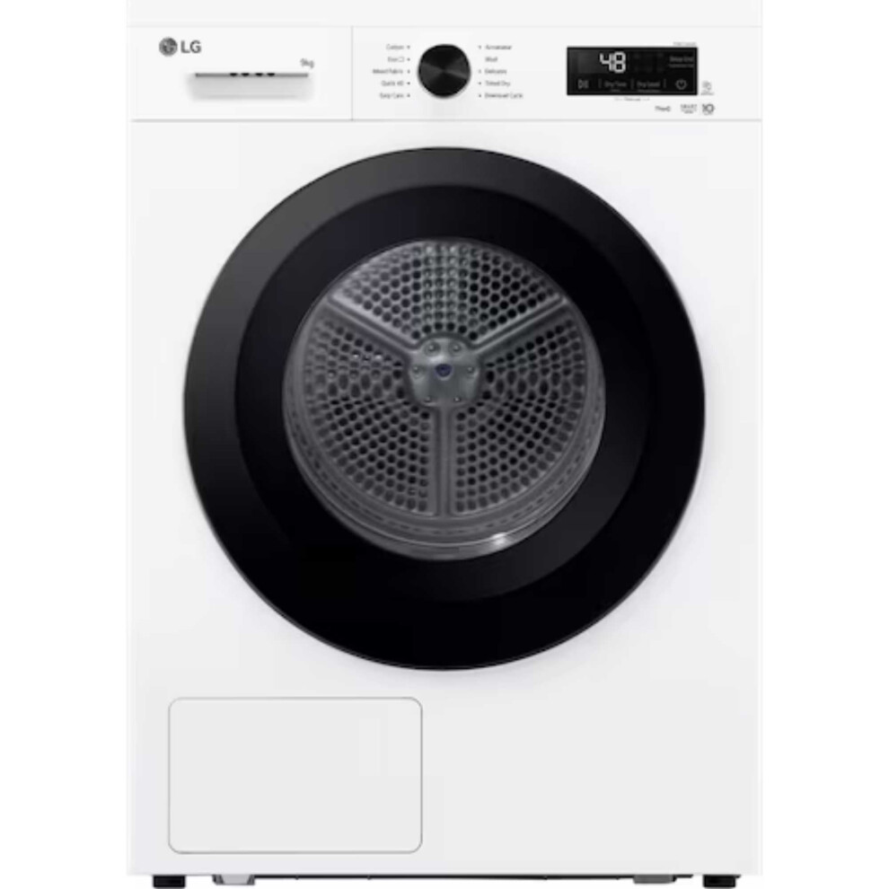 Lg Rhx1009nwk 9Kg Dual Inverter Heat Pump Tumble Dryer - White