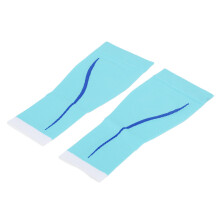 Light Blue Breathable Calf Compression Sleeve for Running & Cycling L XL