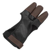 Guanto Protettivo per Arcieri Three Finger in Pelle PU per Arco Ricurvo e Compound