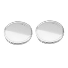 2 conjuntos Cápsulas para Moedas de 46 mm Ps Redondo Caixa Porta Moedas e 7 Tamanhos (16/20/25/27/30/38/46mm)