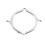 15 Metal Frames Snap Clasp Arch Pattern Coin Style Purse Silver 2