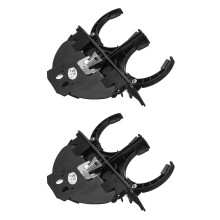 2X Suporte para Copo Duplo Traseiro Preto para 525I 528I 530I 540I 5 Series E39 Retrátil 51168184520