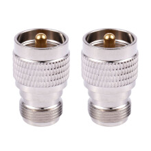 4X UHF Male PL259 to N Female M/F Straight Coax RF Adapter