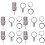 25 Pcs F Type Panel Mounted Socket Female Jack Solder Connector Adapter 1