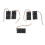 10 Pcs 2 x 1.5V AA Battery Holder Case Box Black W Wire Leads 2