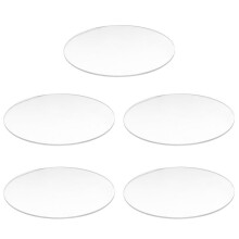 5X Transparent 3mm Thick Mirror Acrylic Round Disc Diámetro:100mm