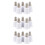15 Pcs E14, E27 Adapter Base Screw LED Light Bulb Bulb Socket Converter, White 1