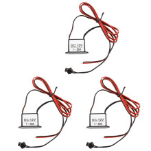 3X Rouge Noir Cable 12V EL Fil Neon Lueur Bande Lumiere Pilote Unite Onduleur