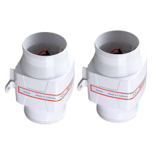 SEAFLO 2X 4Inch In- Marine Bilge Air Blower 12V 270 CFM Quiet Boat White