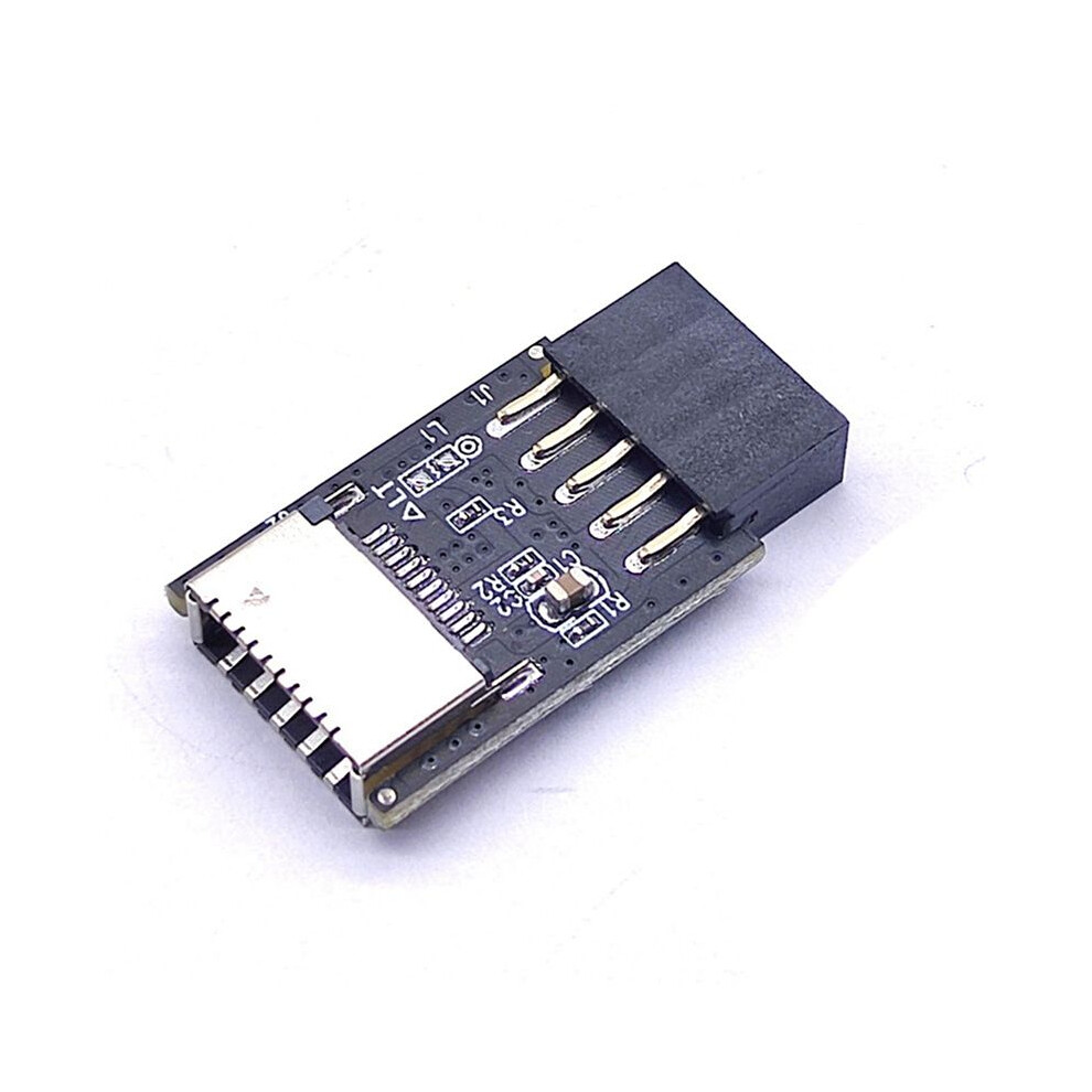 Photos - Card Reader / USB Hub 6X Motherboard USB2.0 9Pin to TYPE-C A-KEY Front Connector Converter USB3.2 TYPE-E Interface Header Adapter