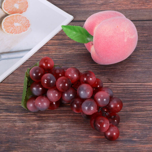 24 Pcs Decorative Lifelike Realistic Artificial Fake Fruit Decor 1