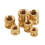 2 set M2 M3 M4 M5 Female Thread Knurled Brass Threaded Insert Embedment Nut for 3D Printing Threaded Heat Set Inserts 7